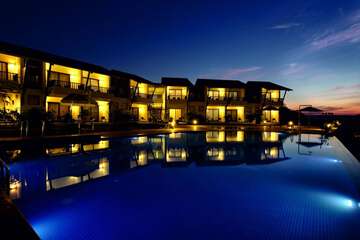 Front of property - evening/night