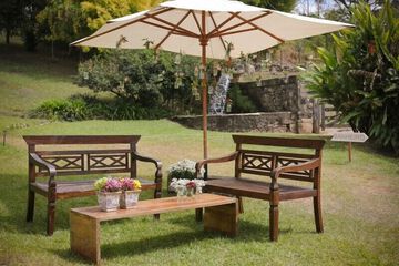Outdoor wedding area