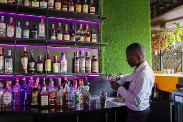 Poolside bar