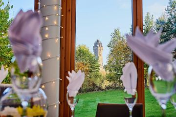 Outdoor wedding area