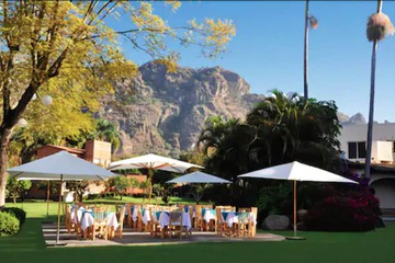 Outdoor banquet area