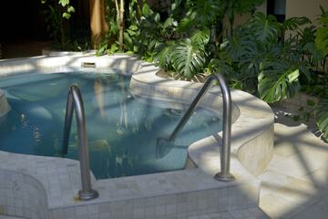Indoor spa tub