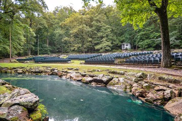 Outdoor wedding area