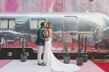 Outdoor wedding area