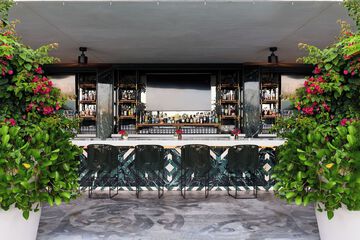 Poolside bar