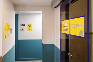 Interior entrance
