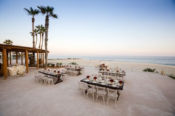Outdoor banquet area
