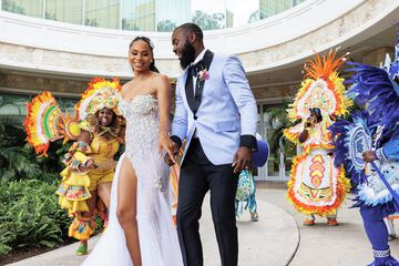 Outdoor wedding area