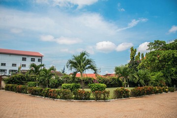 Outdoor wedding area