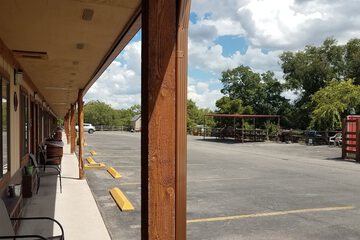 Outdoor banquet area
