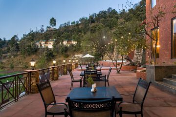 Outdoor wedding area