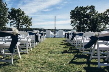 Outdoor wedding area