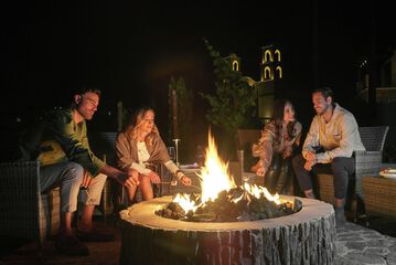 Outdoor banquet area