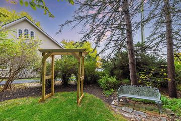 Outdoor wedding area