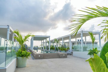 Rooftop pool
