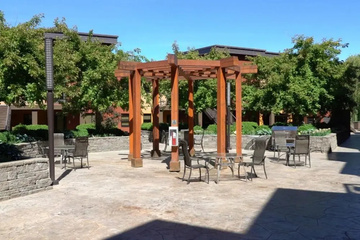 outside