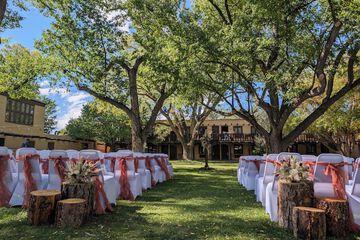 Outdoor wedding area