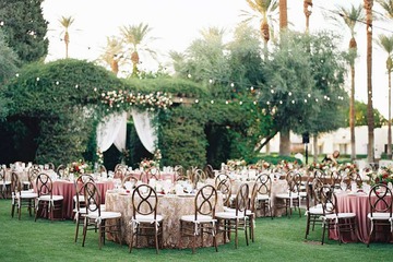 Outdoor wedding area