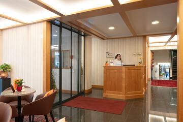 Interior entrance