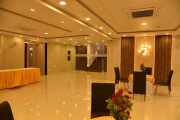 Outdoor banquet area