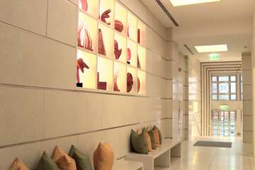 Interior entrance