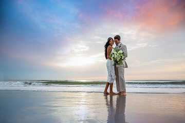 Outdoor wedding area