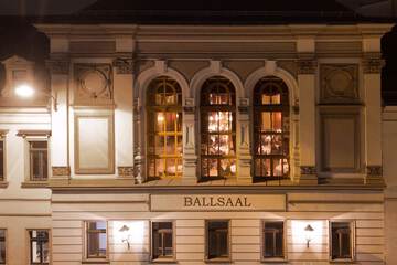 Front of property - evening/night