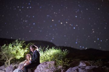 Outdoor wedding area