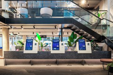 Check-in/check-out kiosk