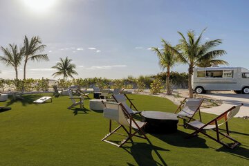 Outdoor wedding area