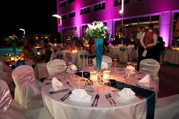 Outdoor wedding area