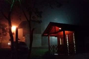 Front of property - evening/night