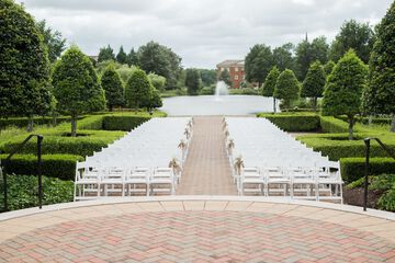 Outdoor wedding area