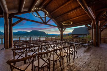 Outdoor wedding area