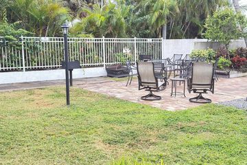 Outdoor banquet area