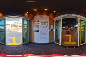 Interior entrance