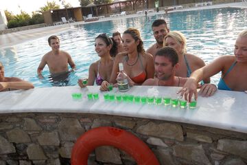 Poolside bar