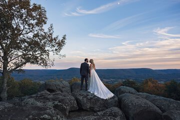 Outdoor wedding area