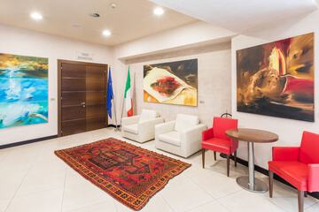 Lobby sitting area