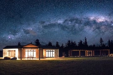 Front of property - evening/night