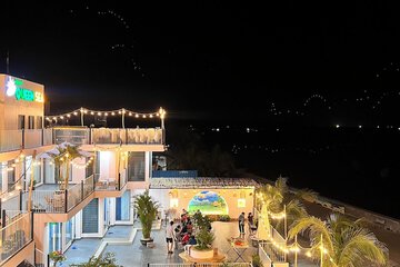 Outdoor banquet area