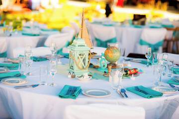 Outdoor wedding area