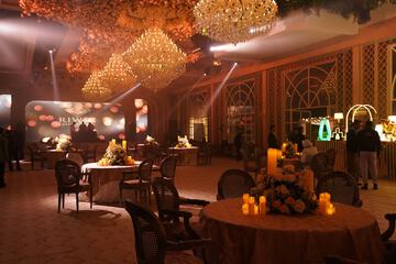 Outdoor banquet area