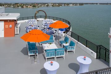 Outdoor wedding area