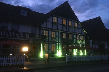 Front of property - evening/night