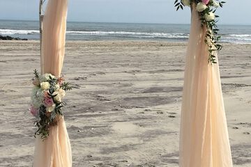 Outdoor wedding area
