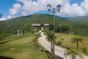 Outdoor wedding area