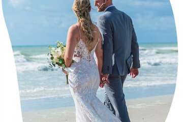 Outdoor wedding area