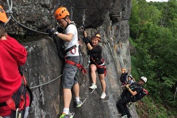 Outdoor rock climbing