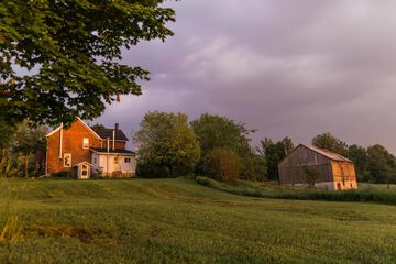 Front of property - evening/night